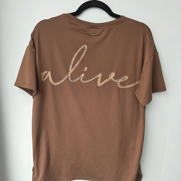 Gymshark X Whitney Simmons Collab Brown Short Sleeve Tee - Picture 6 of 9